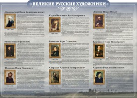 Стенд "Великие русские художники" - fgospostavki.ru - Тамбов