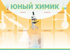 Стенд "Юный химик" Вариант 1 - fgospostavki.ru - Тамбов