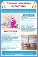 Стенд "Правила поведения в спортзале №1" - fgospostavki.ru - Тамбов